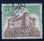Stamps Spain -  Castillo de Mombeltran