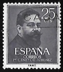 Stamps Spain -  I centenario nacimiento Isaac Albéniz