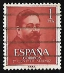 Stamps Spain -  I centenario nacimiento Isaac Albéniz