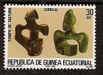 Stamps Equatorial Guinea -  Tiempo de cultura - arte africano