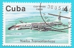 Stamps Cuba -  Vuelos Transatlánticos - Cubana de Aviación