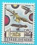 Sellos de Europa - Checoslovaquia -  Praga 1978 - historia de la aviación