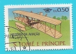 Sellos de Africa - Santo Tom� y Principe -  Historia de la Aviación - Wright Flyer 1