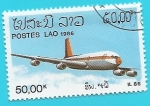 Sellos de Asia - Laos -  Avión IL 86