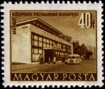 Stamps Hungary -  Edificios del plan quinquenal en Budapest