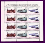 Stamps Equatorial Guinea -  Ferrocarriles del mundo