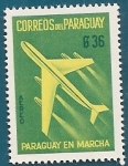 Sellos de America - Paraguay -  Paraguay en marcha - Aéreo