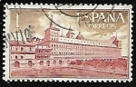Stamps Spain -  Monasterio del Escorial - Fachada y jardin de los monjes