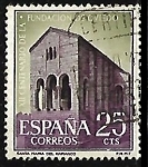 Stamps Spain -  XII centenario de la fundacion de Oviedo - Santa Maria de Naranco