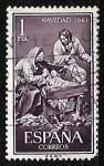 Stamps Spain -  Navidad 1961