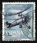 Stamps Spain -  L aniversario de la Aviacion Española - Juan de la Cierva