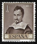 Stamps : Europe : Spain :  Francisco de Zurbaran - Autorretrato