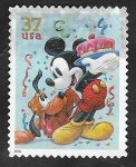 Stamps : America : United_States :  3662 - Mickey y Pluto
