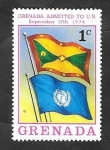 Stamps Grenada -  585 - Admisión de Grenada a Naciones Unidas, Banderas