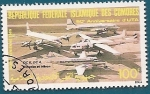 Stamps Africa - Comoros -  50 aniv. de UTA - Correo Aéreo