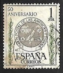 Stamps Spain -  Union postal de las Americas y España