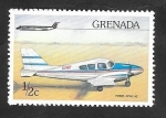 Sellos de America - Granada -  696 - Avión Piper Apache