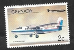 Sellos del Mundo : America : Granada : 698 - Avión D.H. Twin Otter 