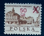 Stamps Poland -  Castillo y iglesia