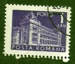 Stamps Romania -  Edificio de Correos