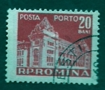 Stamps : Europe : Romania :  Edificio de correos