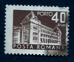 Stamps Romania -  Edificio de correos