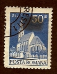Stamps Romania -  Iglesia de DEJ