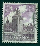 Stamps Spain -  Torre del Oro
