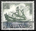 Stamps : Europe : Spain :  Homenaje a la Marina Española - Galera