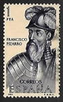 Stamps Spain -  Forjadores de America - Francisco Pizarro