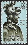Stamps : Europe : Spain :  Forjadores de America - Diego de Almagro