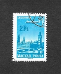 Stamps : Europe : Hungary :  C268 - Avión sobrevolando Londres