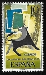 Stamps Spain -  Dia mundial del sello 1965