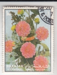Sellos de Asia - Emiratos rabes Unidos -  FLORES- 