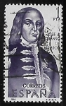 Stamps Spain -  Forjadores de America - Jose Manso de Velasco)