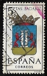 Stamps Spain -  Escudos de las capitales de  provincia españoles - Badajoz