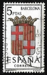 Sellos de Europa - Espaa -  Escudos de las capitales de  provincia españoles -  Barcelona