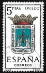 Stamps Spain -  Escudos de las capitales de  provincia españoles -  Oviedo