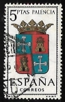 Stamps Spain -  Escudos de las capitales de  provincia españoles -  Palencia