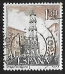 Stamps Spain -  Serie Turistica - Castellers (Cataluña)