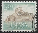 Stamps Spain -  Castillos de España - Peñísola (Castellon) 