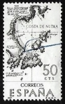 Stamps Spain -  Forjadores de America - de Nutka