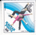 Stamps Hungary -  OLIMPIADA DE INVIERNO LAKE PLACID.80