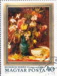 Stamps Hungary -  PINTURA- FLORES