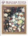 Stamps Hungary -  PINTURA- FLORES