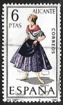 Stamps Spain -  Trajes típicos españoles - Alicante