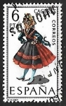 Stamps Spain -  Trajes típicos españoles - Caceres 