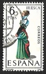 Stamps Spain -  Trajes típicos españoles - Huesca