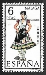 Stamps Spain -  Trajes típicos españoles - Málaga 
