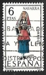 Stamps Spain -  Trajes típicos españoles - Navarra